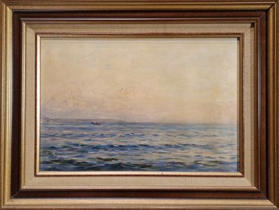 une image représentant un tableau d'un bateau en mer