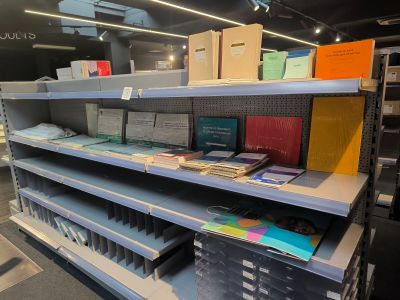 a lot of books on the shelves in the store