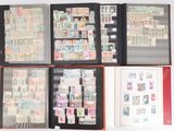 many different types of stamps on the pages of a book