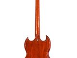 a close up of a guitar on a white background