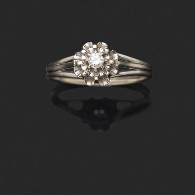 une bague en diamant à une seule pierre, par van cleef