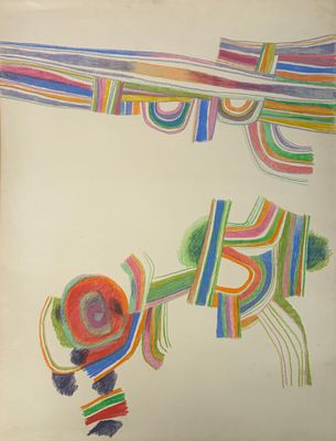 a picture of a drawing of a horse and a horse