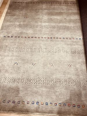 Tapis moderne fait main couleur uni gris claire 230 x 160