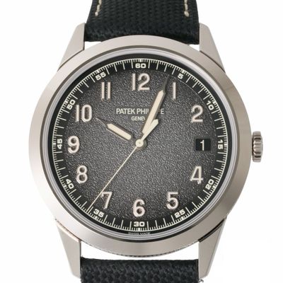citizen men ' s watch with black dial and black leather strap
