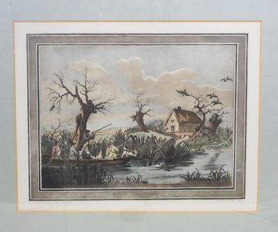 une image représentant un tableau où l'on voit un homme dans un bateau sur une rivière
