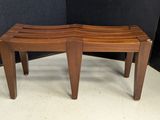 an image of a set of three wooden stools
