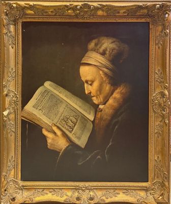 École du XXe siècle Femme lisant un recueil scientifique