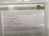 a label on the back of a package for a device
