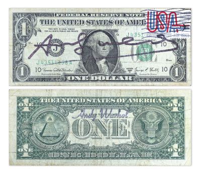 deux billets d'un dollar sur lesquels figure l'effigie d'un homme