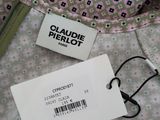a close up of a purse with a tag on it