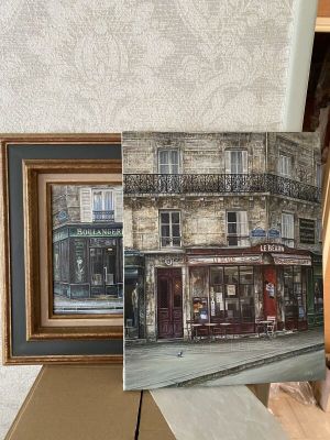 a picture of a picture of a building and a picture of a building