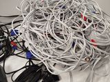a pile of wires and cords on a table