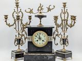 a clock that is sitting on top of a table