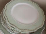a lot of plates stacked on top of each other