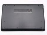 a black laptop that is sitting on a white surface