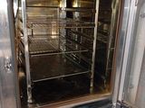 an oven that is sitting in the middle of a room