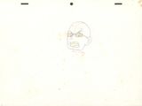 un dessin du visage d'un homme sur une feuille de papier