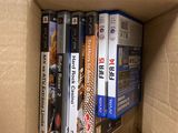 une boîte en carton contenant tout un tas de DVD