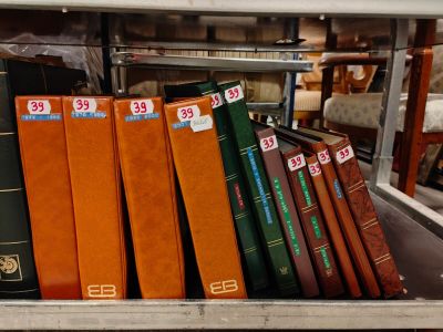 4 Classeurs havane avec des timbres de France entre 1849 et …