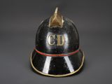 an old fireman ' s helmet with the word cid on it