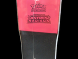 a pink box with a black bottom and a black bottom