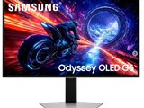 the samsung qled - g9 monitor is shown on a white background