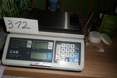 a picture of a scale with a price label on it