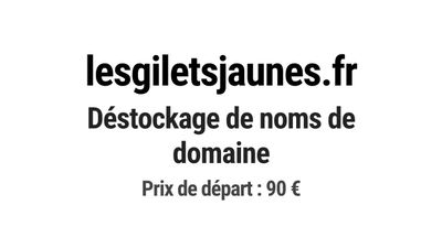 Nom de domaine lesgiletsjaunes.