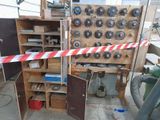 a picture of a room with a bunch of tools in it