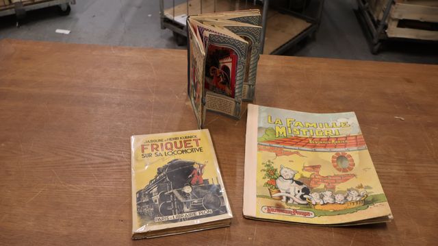 3 livres d’enfant « press in boots » à système ; la famille misti...