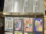 a box full of cards sitting on a table