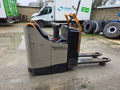 TRANSPALETTE ELECTRIQUE PLATEFORME FIXE OU RABATTABLE de mar…