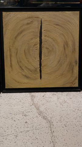 C. TZEY : composition abstraite, huile sur toile signée en bas à ...
