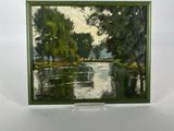 a picture of a painting on the wall of a room