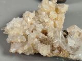 a close up of a piece of crystal on a table