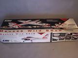 an image of a box with a model of a plane in it