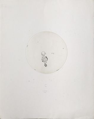 une photo représentant un dessin d'un homme sur un skateboard