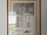 a picture of a drawing hanging on the wall