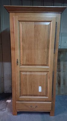 Bonnetière 1 porte 1 tiroir AURELIA- en chêne clair -Dimensi…