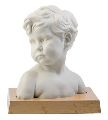 Buste en biscuit, Sèvres, représentant probablement un des e…