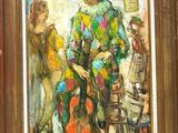 tableau représentant un homme avec une guitare et une femme avec une guitare