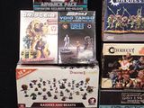 a lot of board games on display on the table