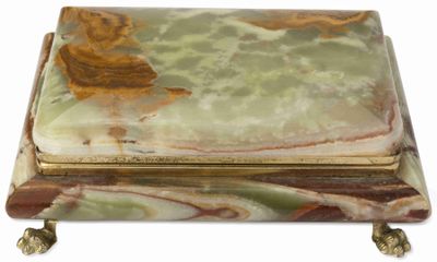 BOÎTE EN Onyx Avec Monture DorÉE