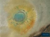 an image of a painting of a sun in the middle of the sky