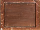 a picture of a wooden frame with a picture on it