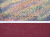 an image of a picture of a painting of a horse in a field