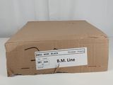the box has a label on it that says b m line