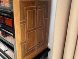 a cabinet that has a lot of drawers inside of it