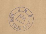 an image of a close up of a box with a stamp on it
