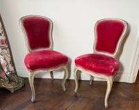 Suite de deux chaises à dossier violoné en cabriolet à décor… (photo 5)